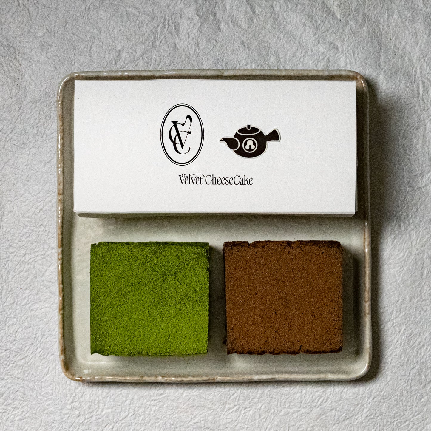Velvet Cheese Cake × TOKYO HANDA TEA | Premium Matcha & Hojicha Cheesecake