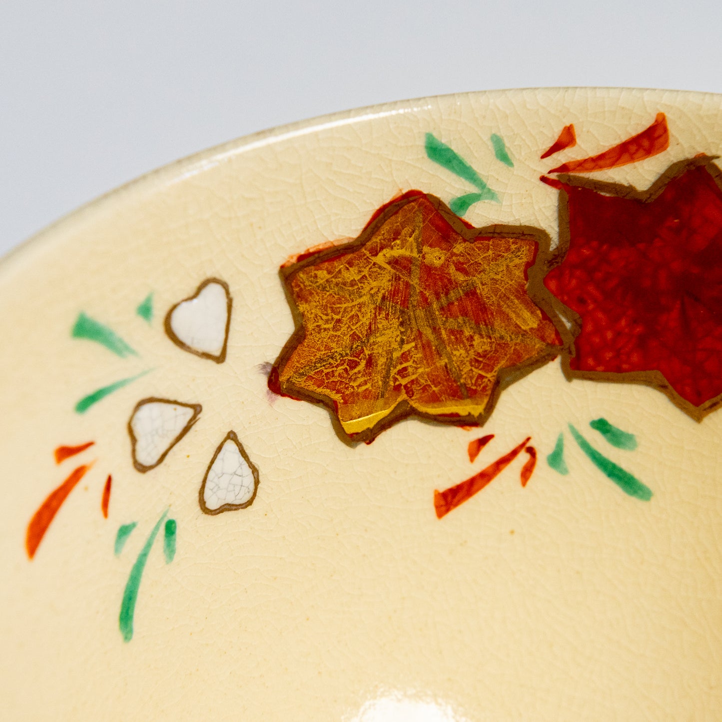 Matcha Bowl “Ninsei-style Cherry Blossoms and Autumn Leaves”