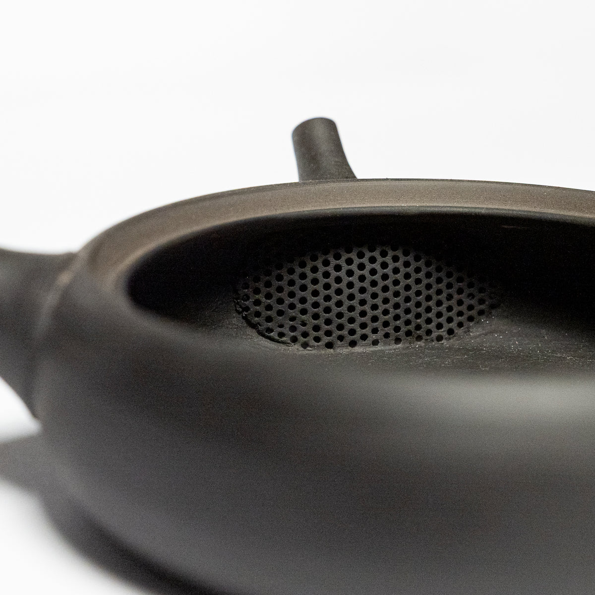Tokoname Ware Flat Teapot By Gyokko Kiln