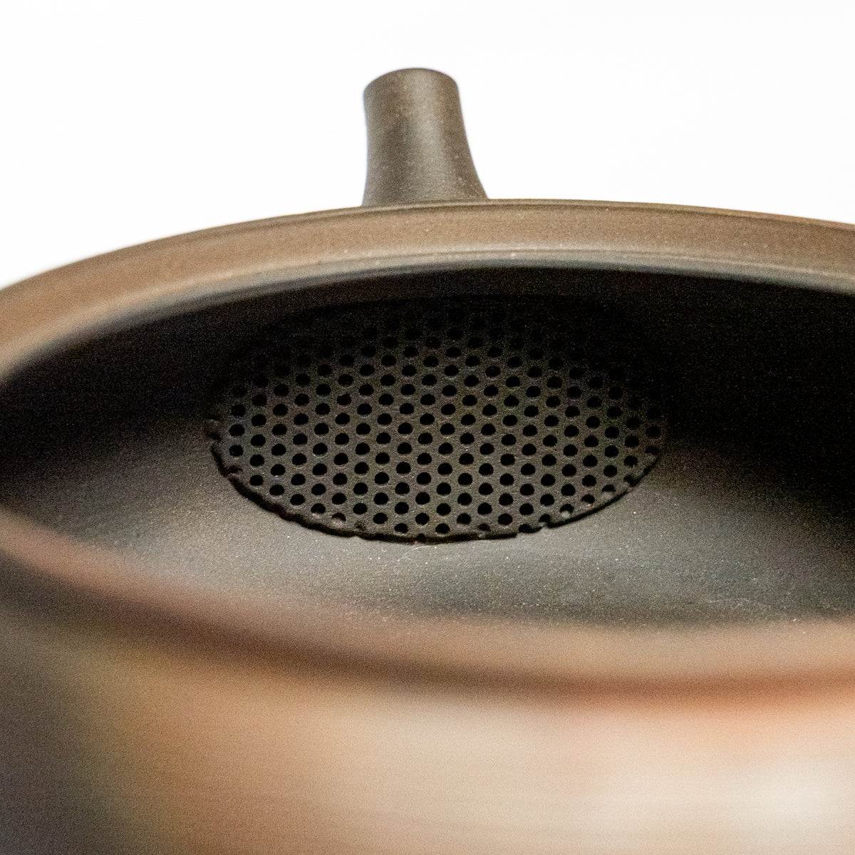 Tokoname Ware Flat Teapot By Gyokko Kiln