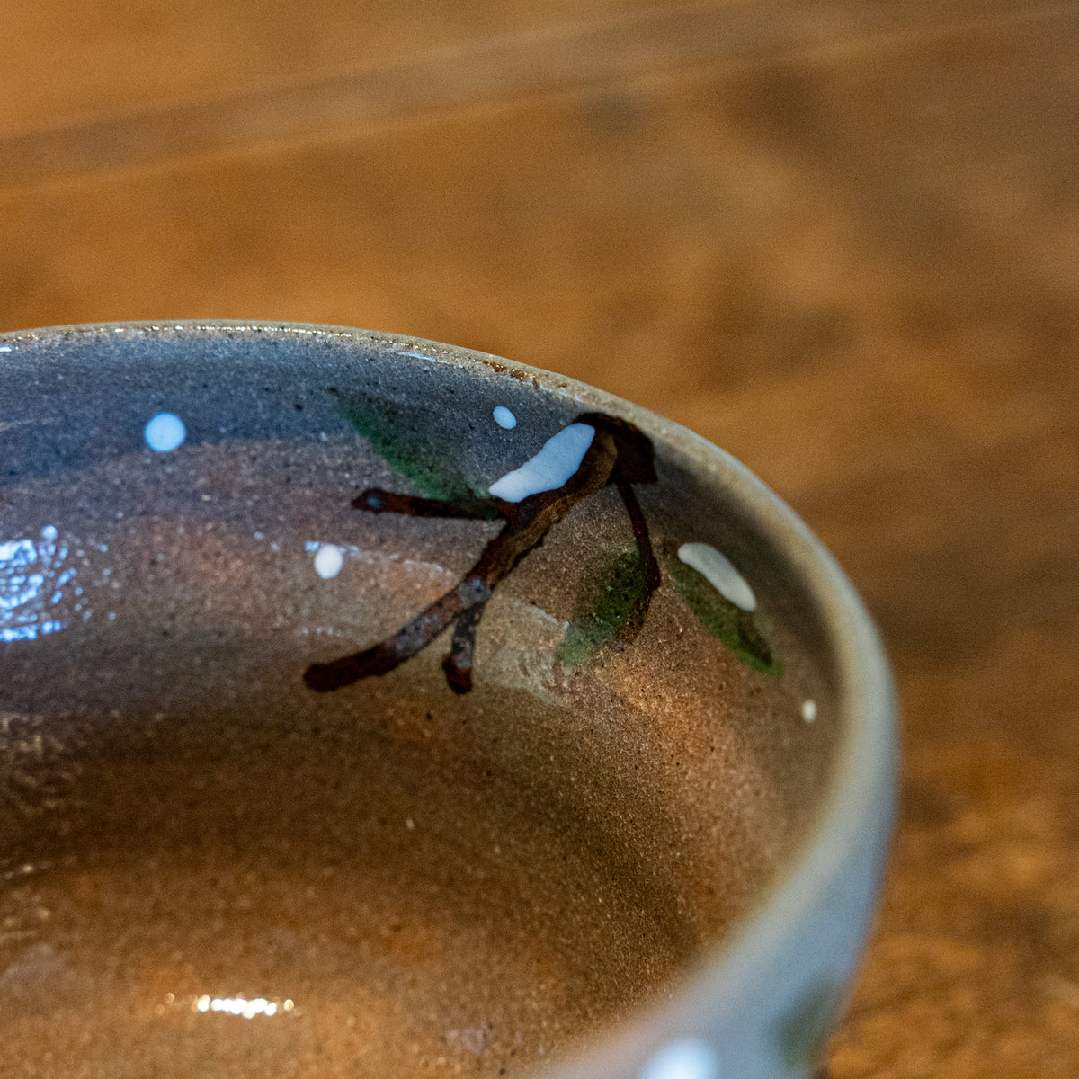 Matcha Bowl 6 - Kenzan-Style Shima Enaga (Long-Tailed Tit)